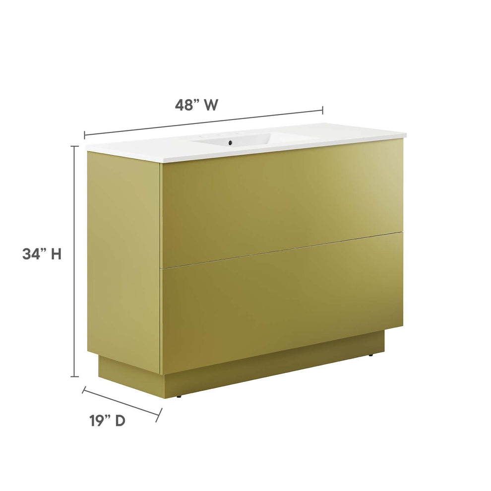 Quantum 48" Single Sink Bathroom Vanity By Modway - EEI-6431 | Bathroom Accessories | Modishstore - 5