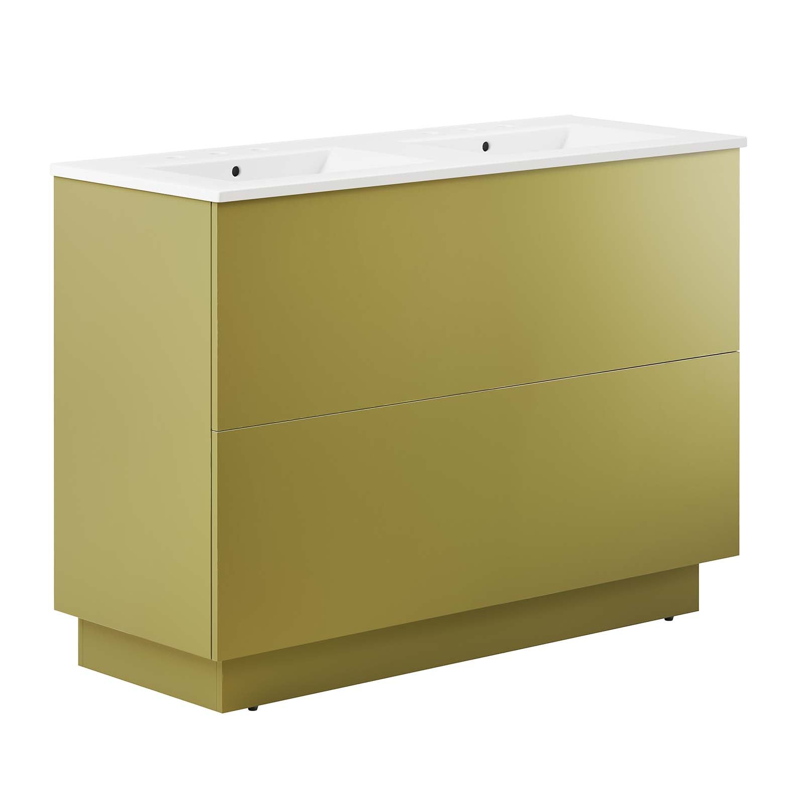 Quantum 48" Double Sink Bathroom Vanity By Modway - EEI-6433 | Bathroom Accessories | Modishstore - 1