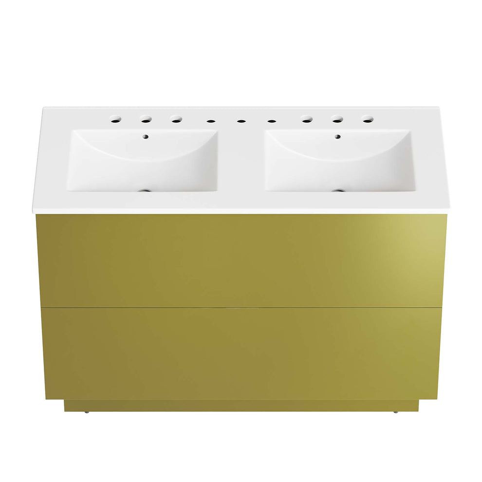 Quantum 48" Double Sink Bathroom Vanity By Modway - EEI-6433 | Bathroom Accessories | Modishstore - 2