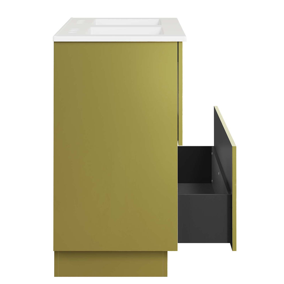 Quantum 48" Double Sink Bathroom Vanity By Modway - EEI-6433 | Bathroom Accessories | Modishstore - 3