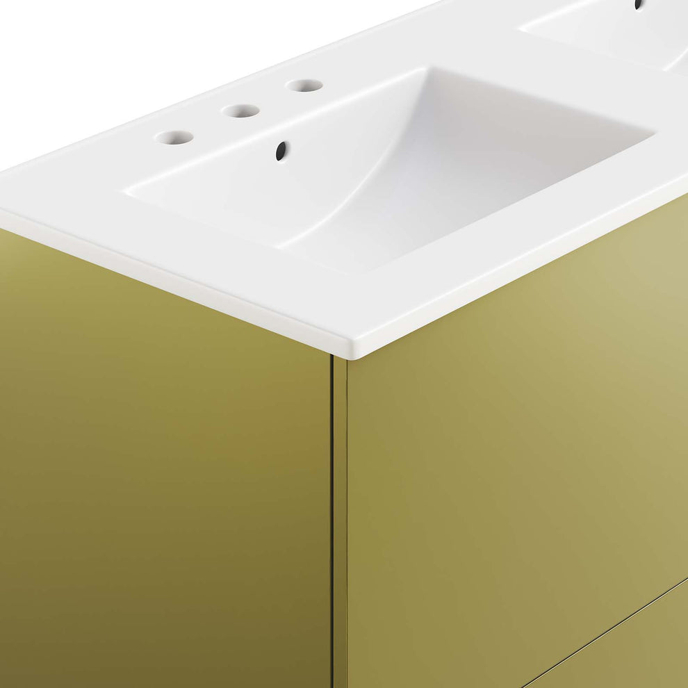 Quantum 48" Double Sink Bathroom Vanity By Modway - EEI-6433 | Bathroom Accessories | Modishstore - 4