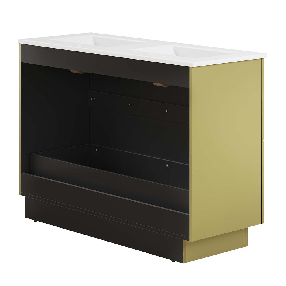 Quantum 48" Double Sink Bathroom Vanity By Modway - EEI-6433 | Bathroom Accessories | Modishstore - 8
