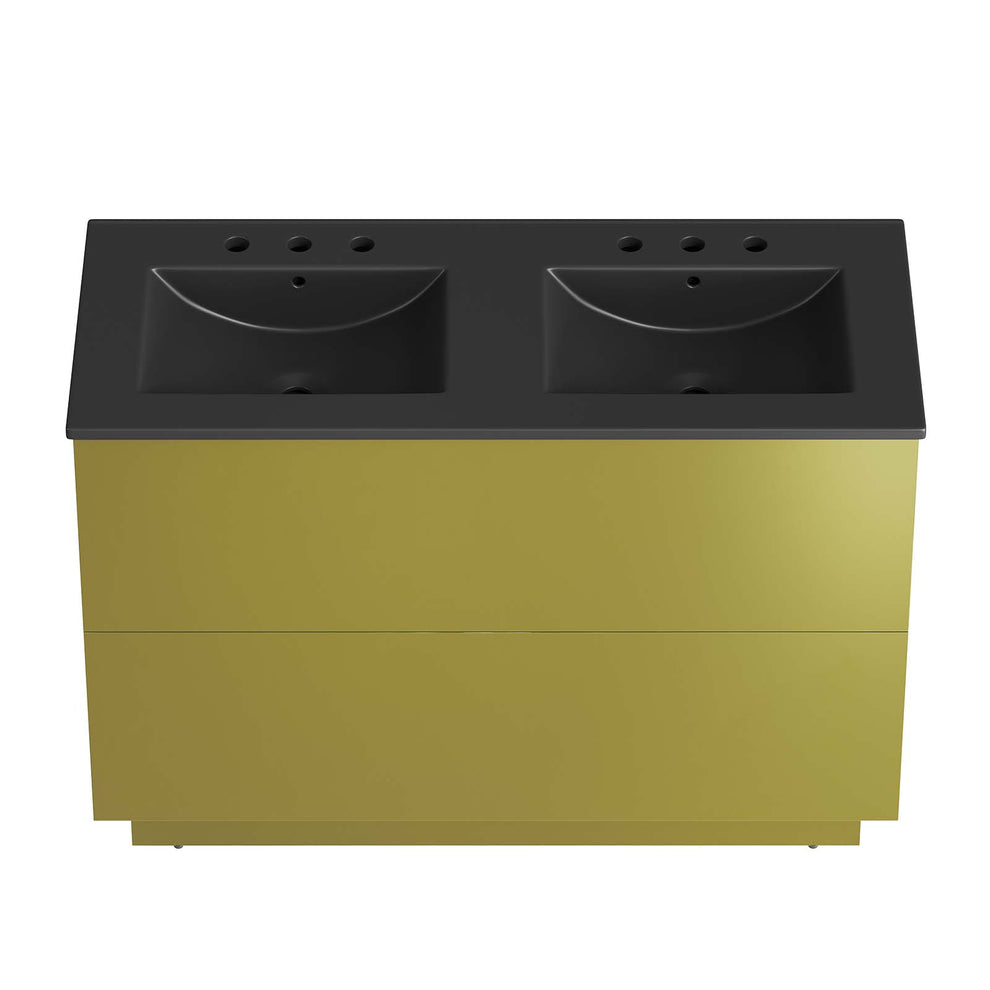 Quantum 48" Double Sink Bathroom Vanity By Modway - EEI-6434 | Bathroom Accessories | Modishstore - 2