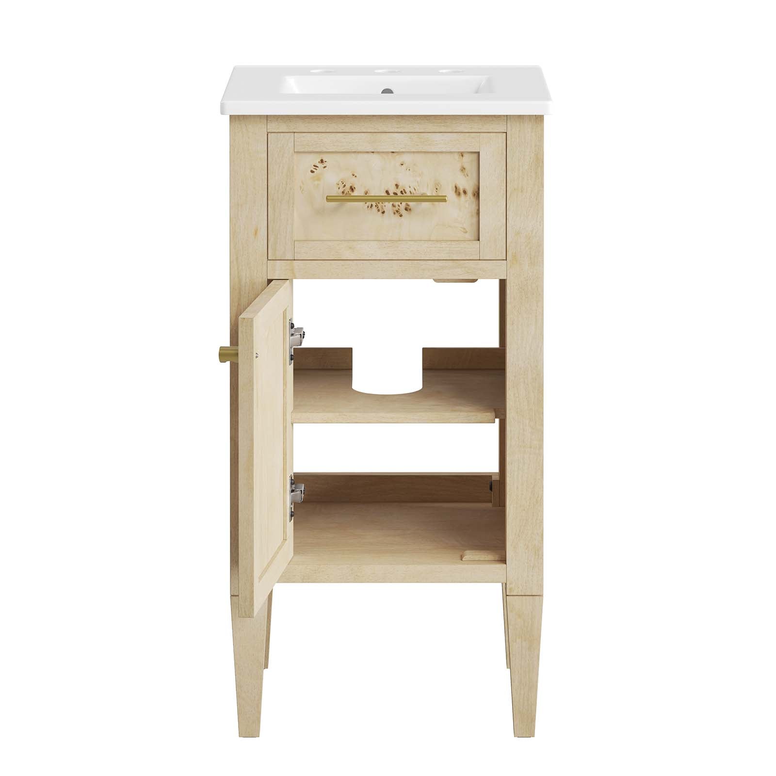 Elysian 18" Wood Bathroom Vanity By Modway - EEI-6435 | Bathroom Accessories | Modishstore - 3