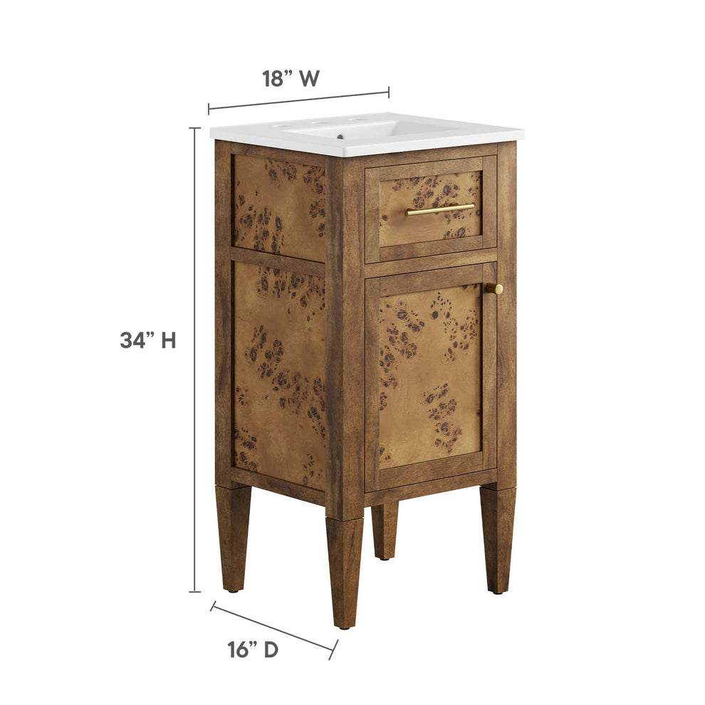 Elysian 18" Wood Bathroom Vanity By Modway - EEI-6436 | Bathroom Accessories | Modishstore - 6