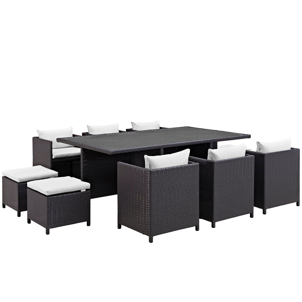 Reversal 11 Piece Outdoor Patio Dining Set By Modway - EEI-644 | Outdoor Dining Sets | Modishstore - 2