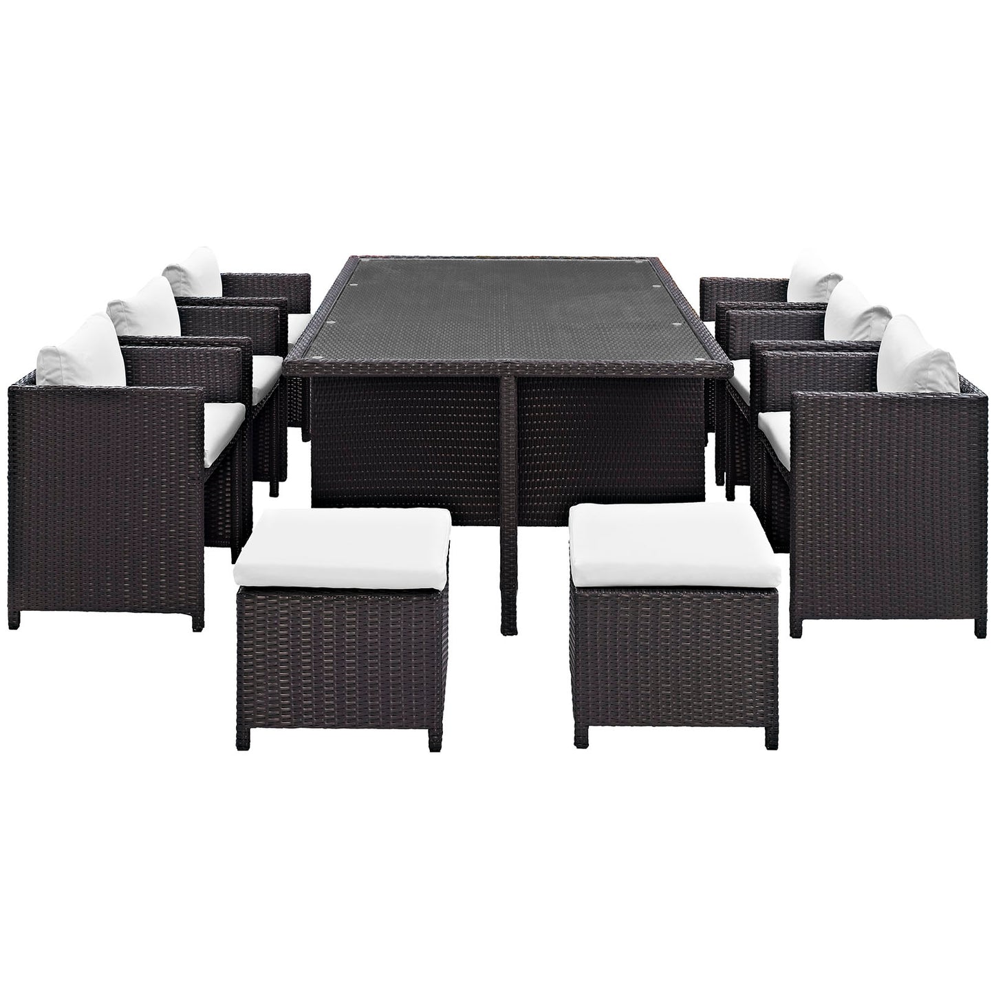 Reversal 11 Piece Outdoor Patio Dining Set By Modway - EEI-644 | Outdoor Dining Sets | Modishstore - 4