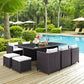 Reversal 11 Piece Outdoor Patio Dining Set By Modway - EEI-644 | Outdoor Dining Sets | Modishstore - 1