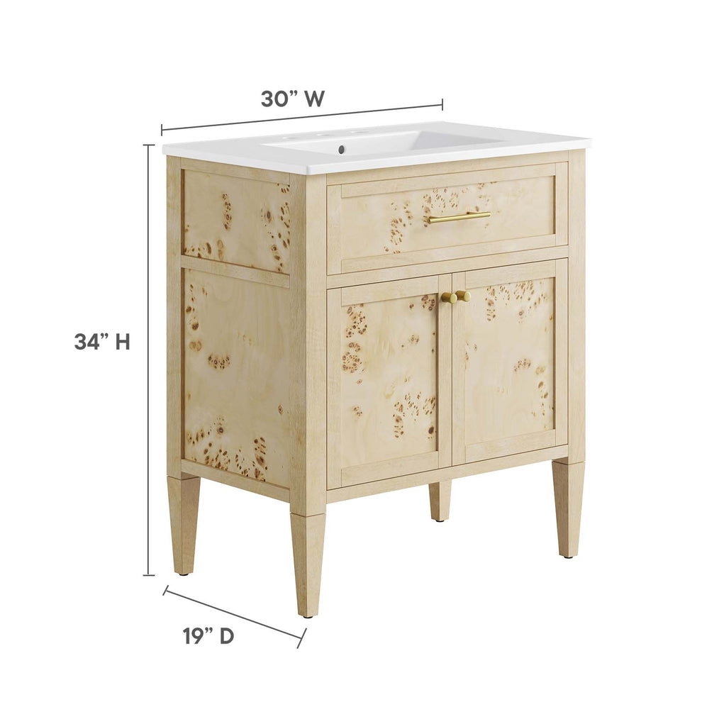 Elysian 30" Wood Bathroom Vanity By Modway - EEI-6443 | Bathroom Accessories | Modishstore - 6