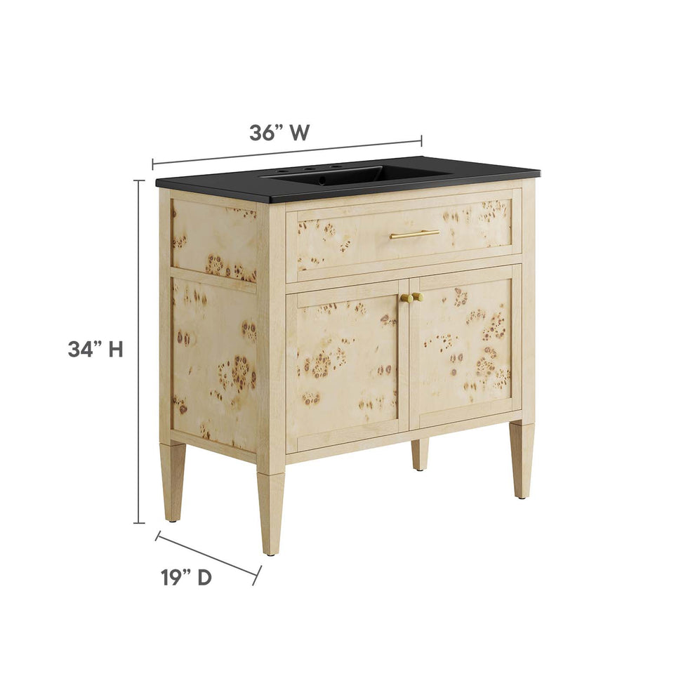 Elysian 36" Wood Bathroom Vanity By Modway - EEI-6449 | Bathroom Accessories | Modishstore - 6