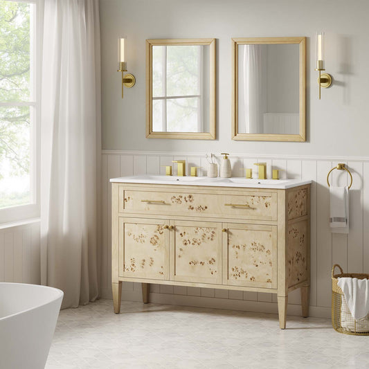 Elysian 48" Double Sink Bathroom Vanity By Modway - EEI-6454 | Bathroom Accessories | Modishstore