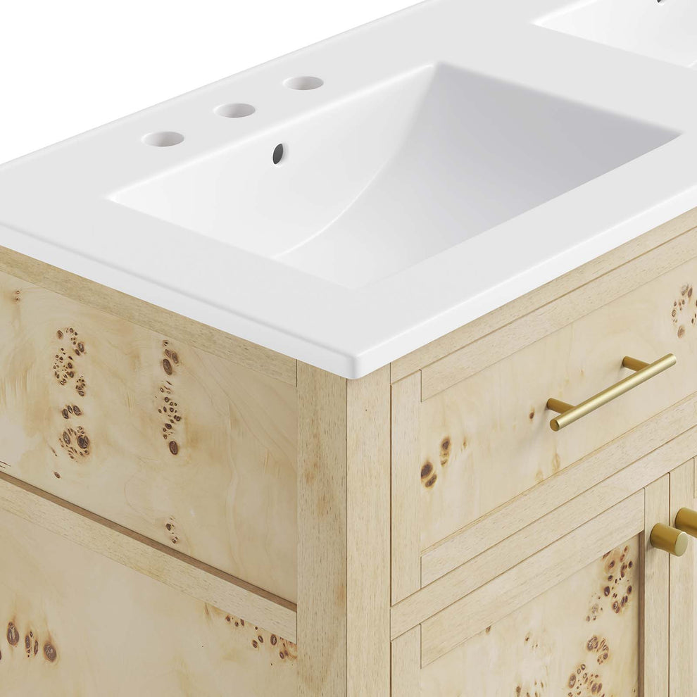Elysian 48" Double Sink Bathroom Vanity By Modway - EEI-6454 | Bathroom Accessories | Modishstore - 8