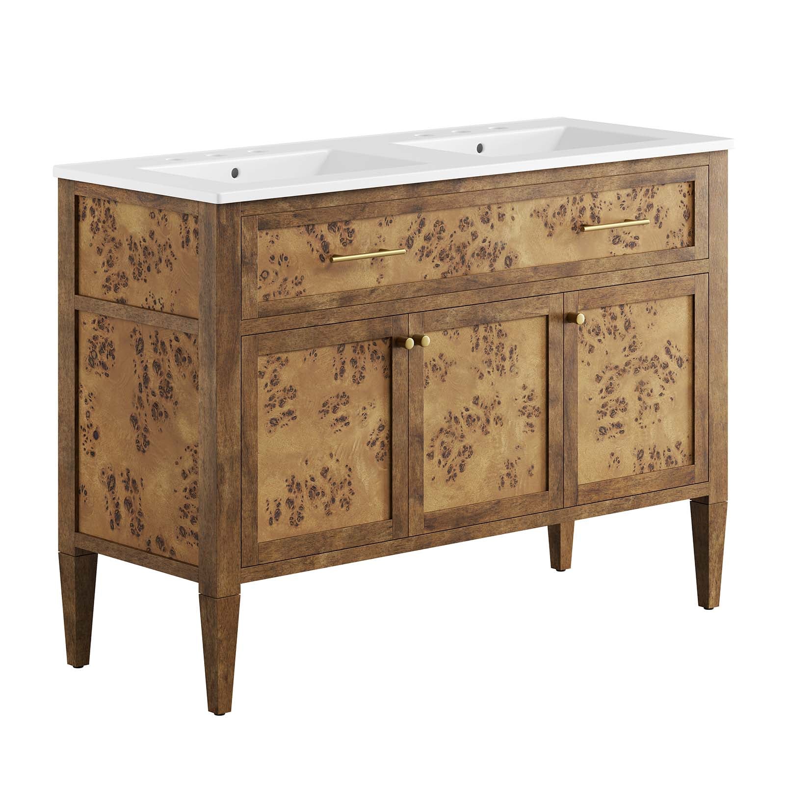 Elysian 48" Wood Double Sink Bathroom Vanity By Modway - EEI-6456 | Bathroom Accessories | Modishstore - 1