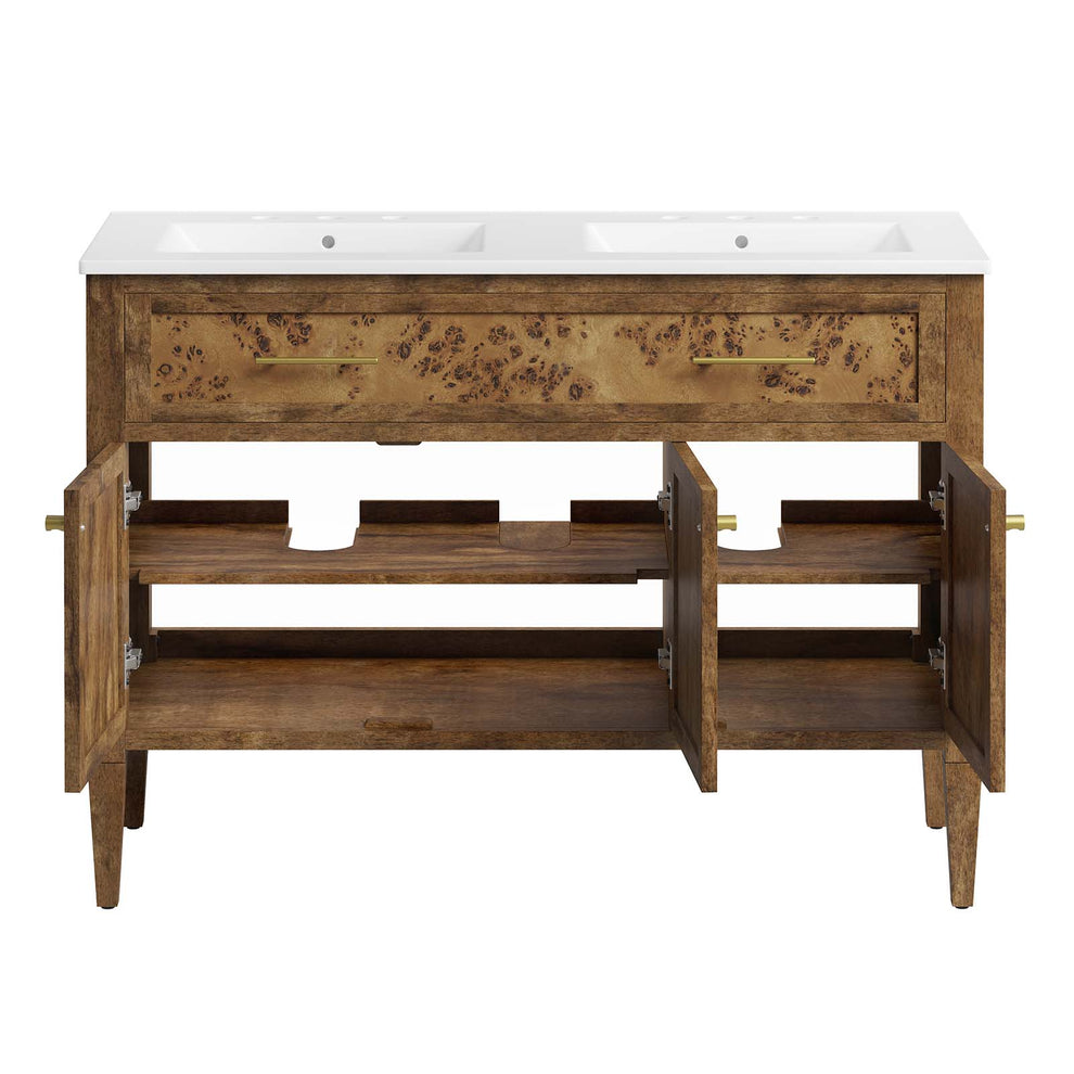 Elysian 48" Wood Double Sink Bathroom Vanity By Modway - EEI-6456 | Bathroom Accessories | Modishstore - 3