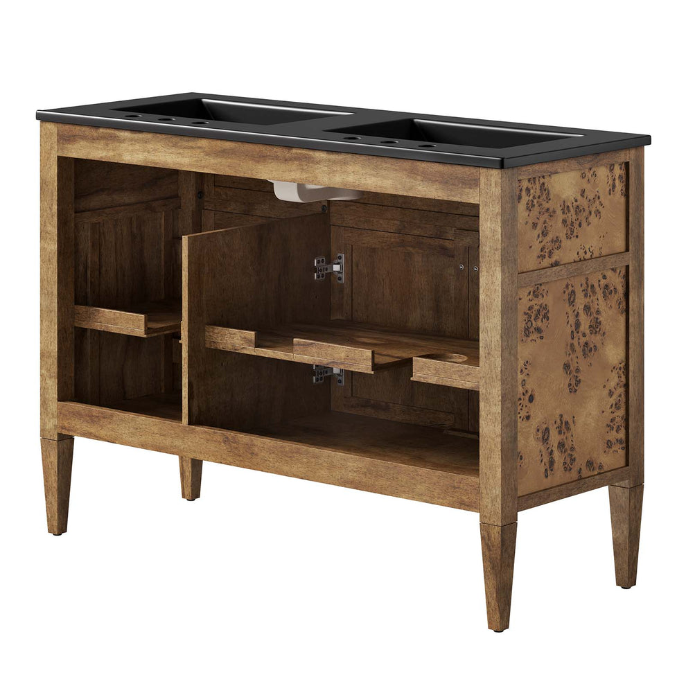 Elysian 48" Wood Double Sink Bathroom Vanity By Modway - EEI-6457 | Bathroom Accessories | Modishstore - 8