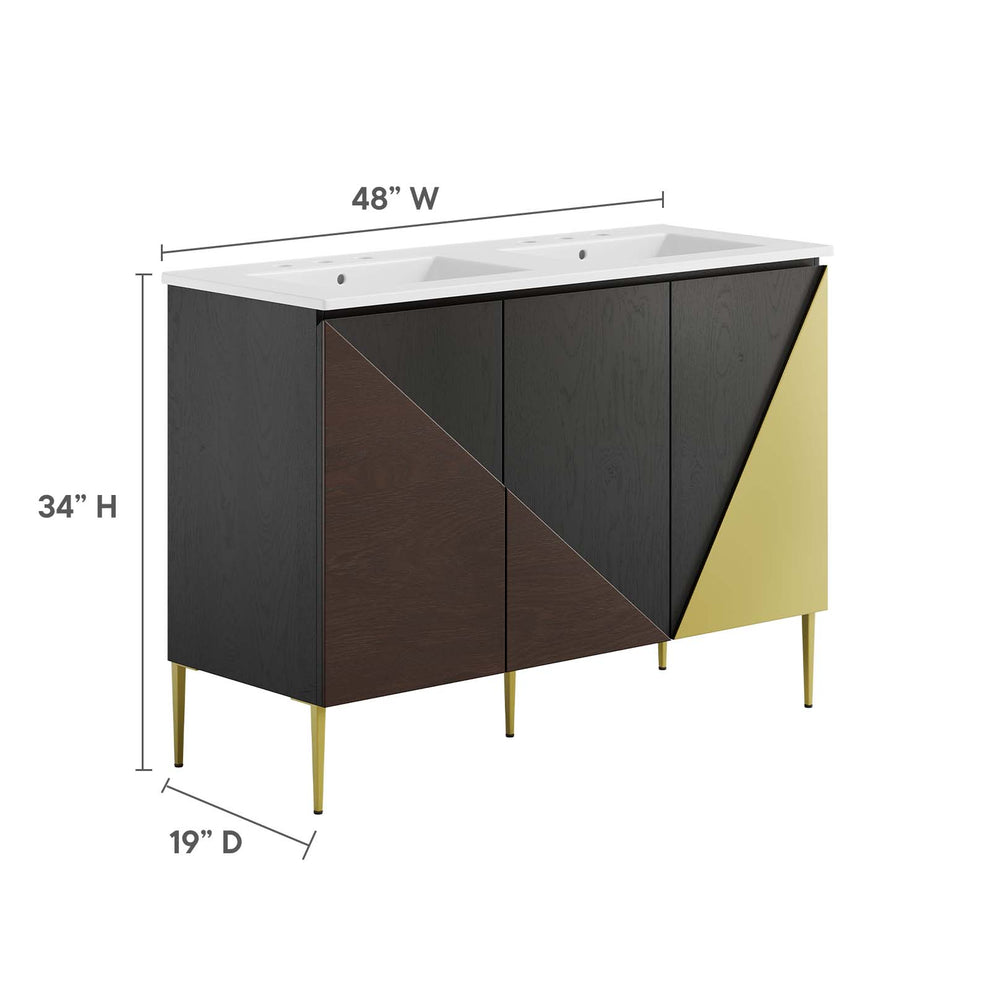 Alchemist 48" Double Sink Bathroom Vanity By Modway - EEI-6468 | Bathroom Accessories | Modishstore - 5