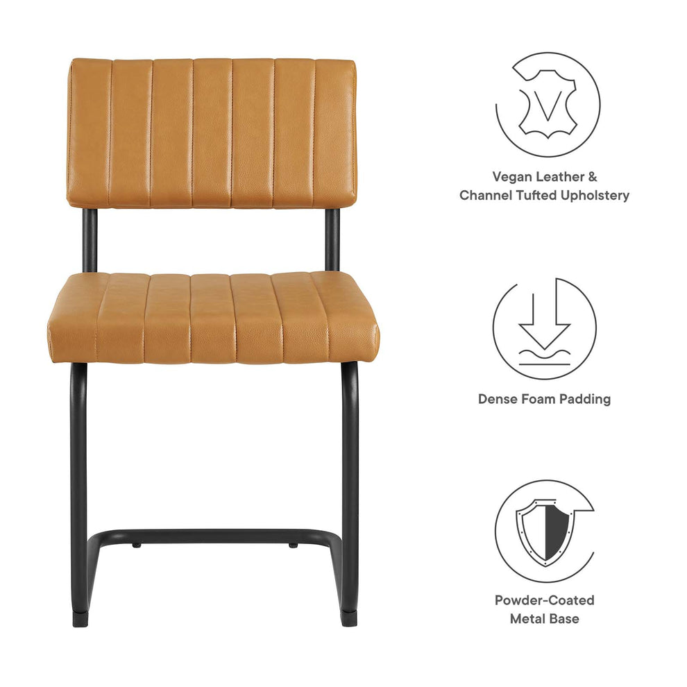 Parity Vegan Leather Dining Side Chairs - Set of 2 By Modway - EEI-6470 | Dining Chairs | Modishstore - 8