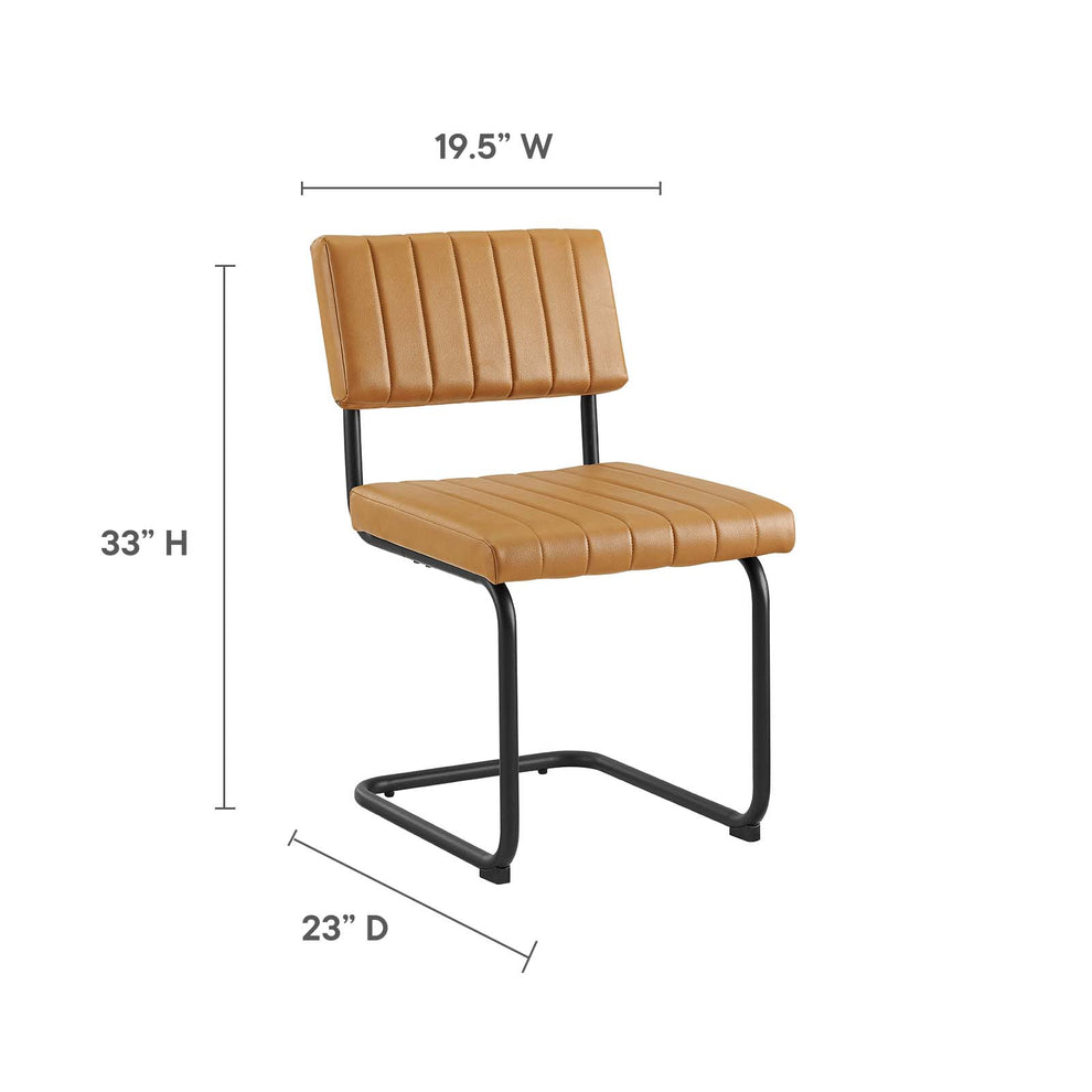 Parity Vegan Leather Dining Side Chairs - Set of 2 By Modway - EEI-6470 | Dining Chairs | Modishstore - 9