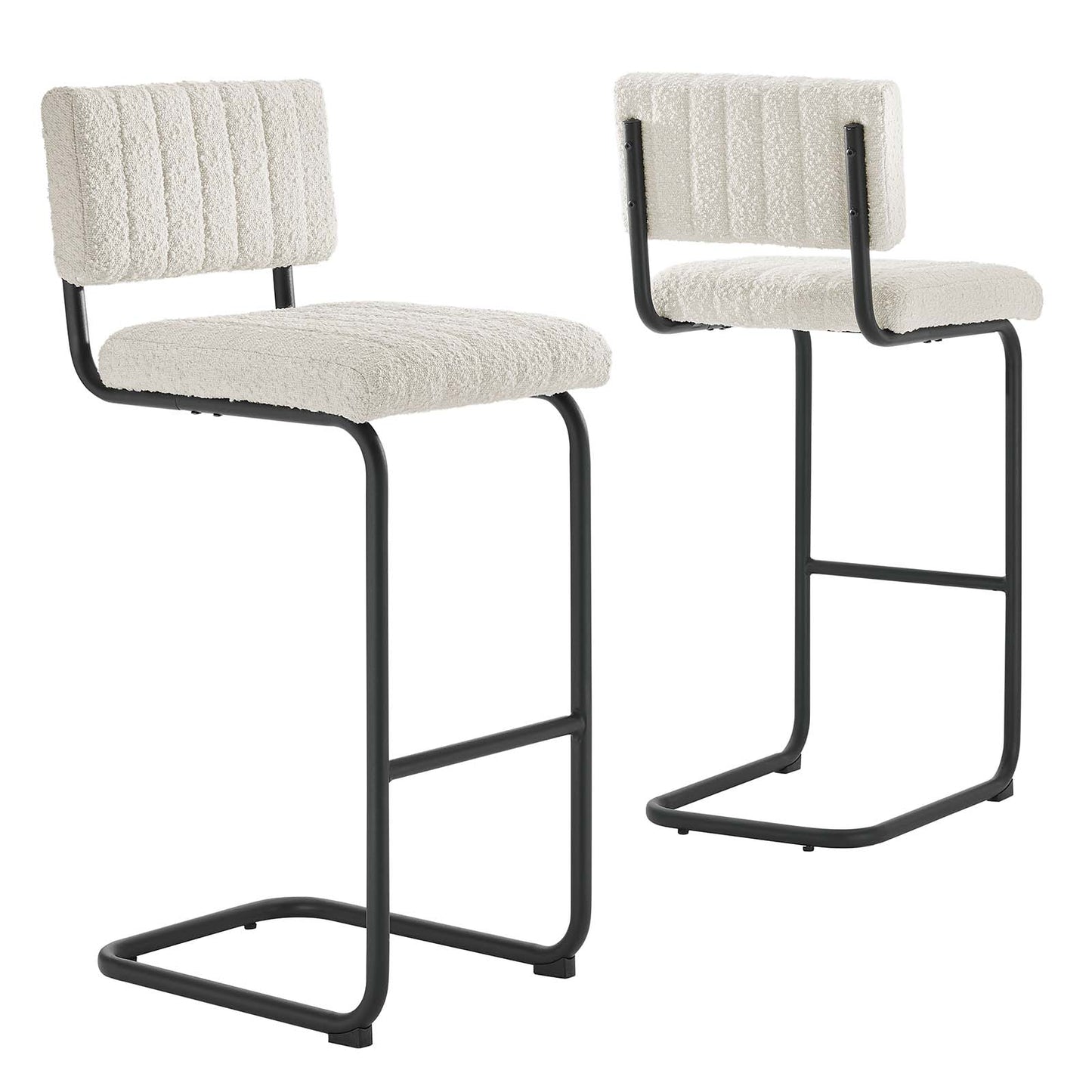 Parity Boucle Bar Stools - Set of 2 By Modway - EEI-6473 | Bar Stools | Modishstore - 19