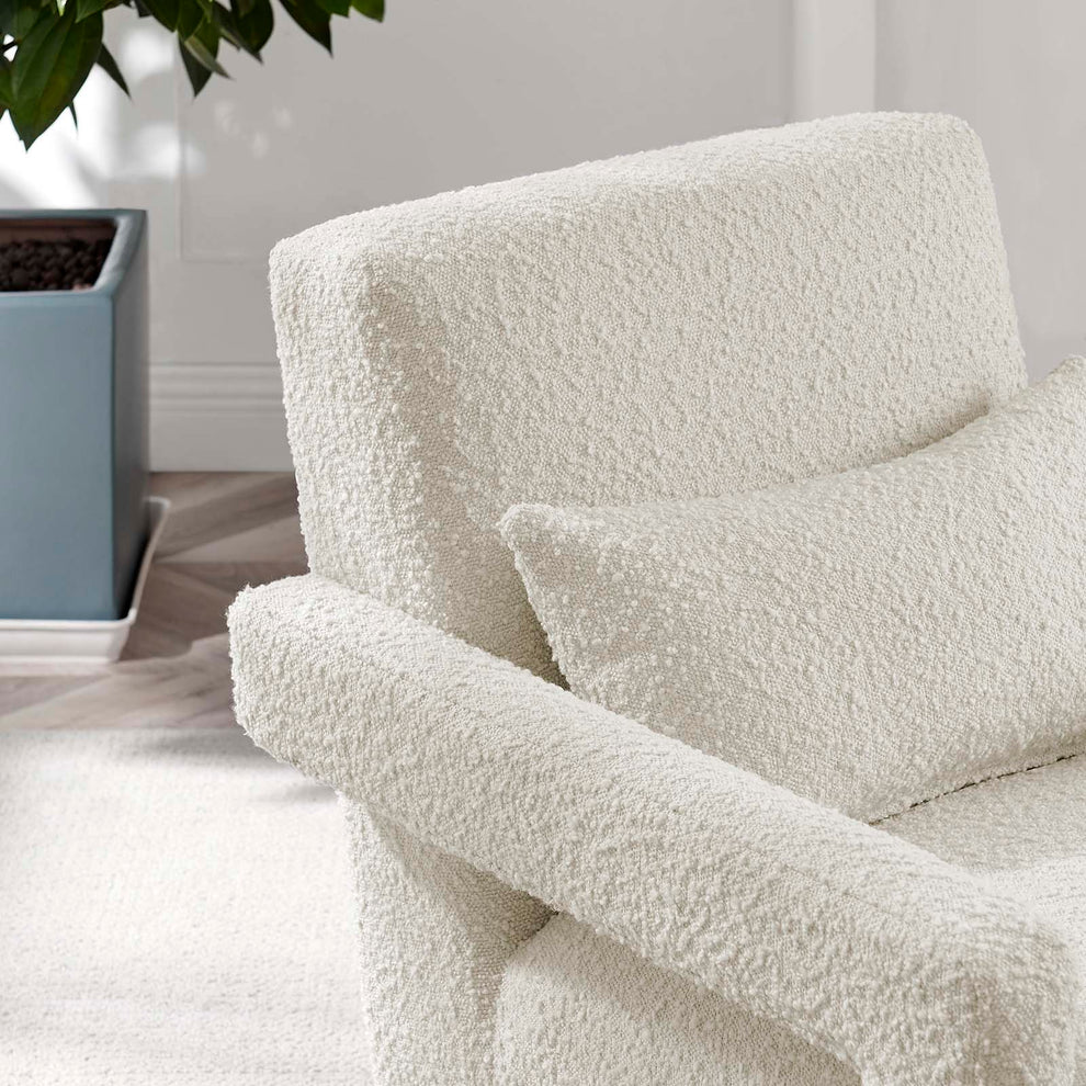 Mirage Boucle Upholstered Armchair By Modway - EEI-6475 | Armchairs | Modishstore - 9