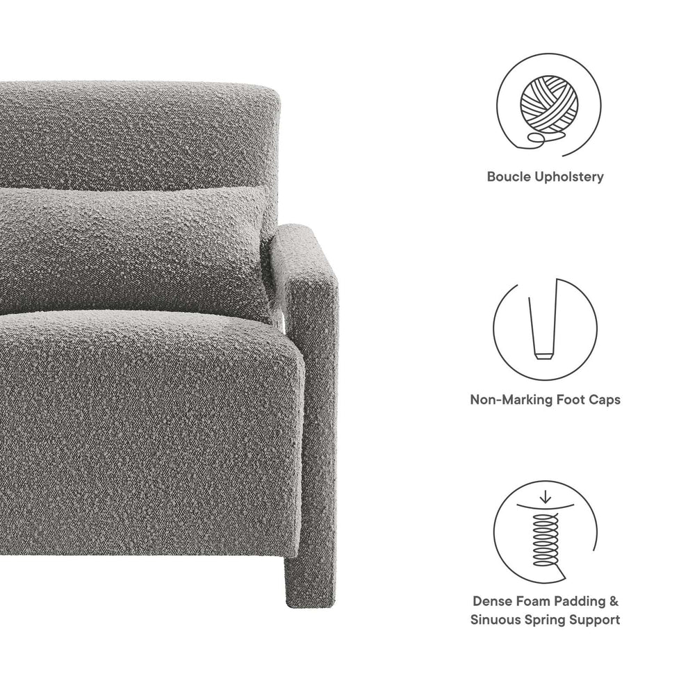 Mirage Boucle Upholstered Armchair By Modway - EEI-6475 | Armchairs | Modishstore - 23