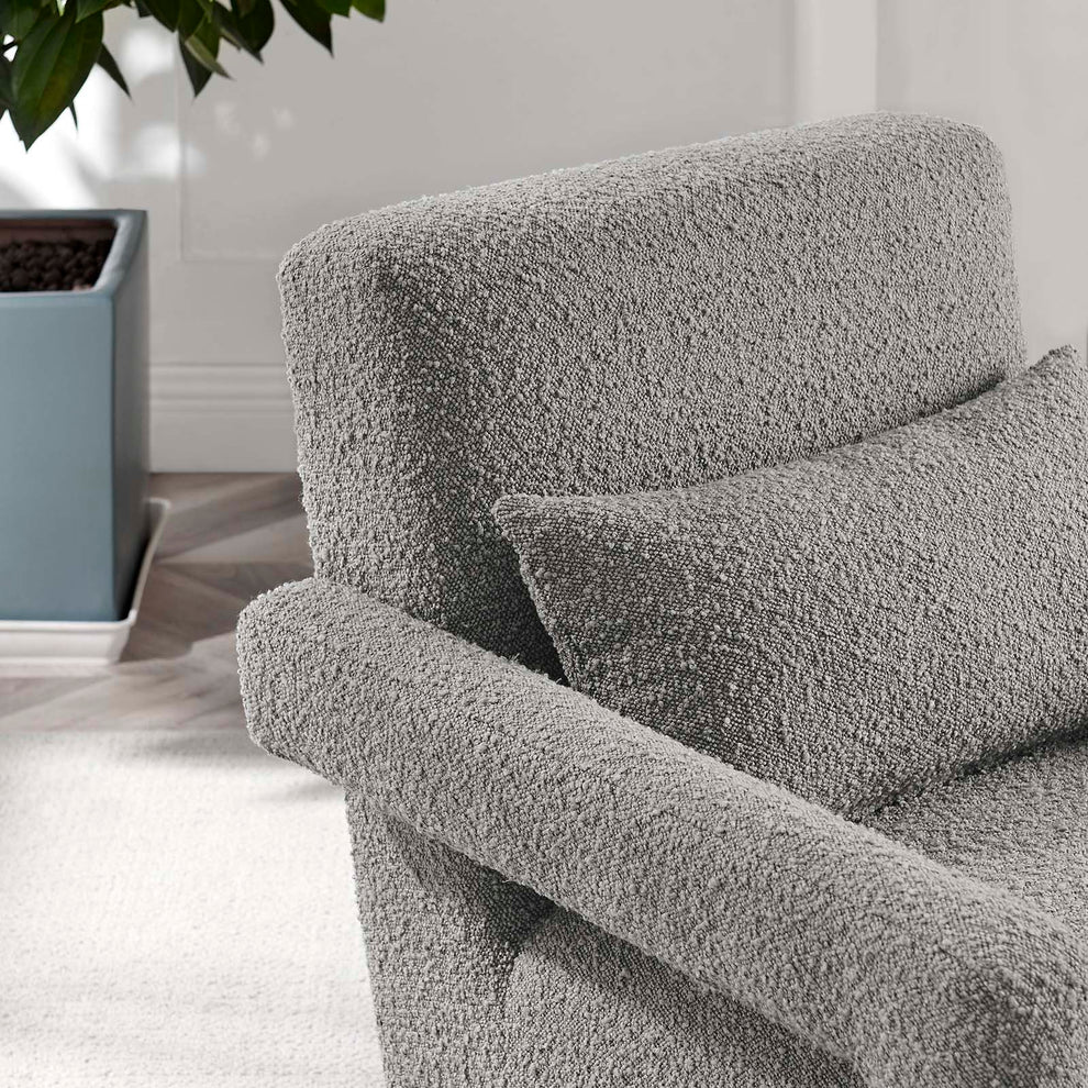 Mirage Boucle Upholstered Armchair By Modway - EEI-6475 | Armchairs | Modishstore - 17
