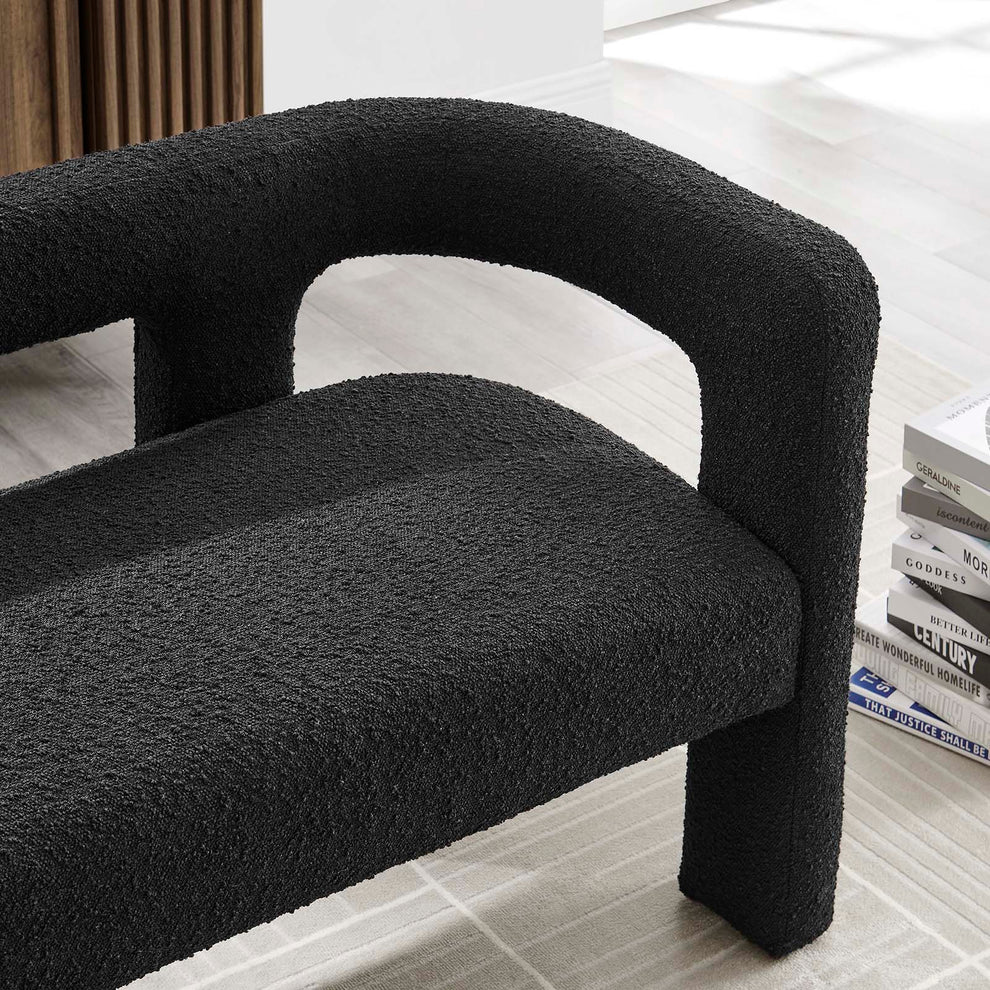 Kayla Boucle Upholstered Loveseat By Modway - EEI-6477 | Loveseats | Modishstore - 2