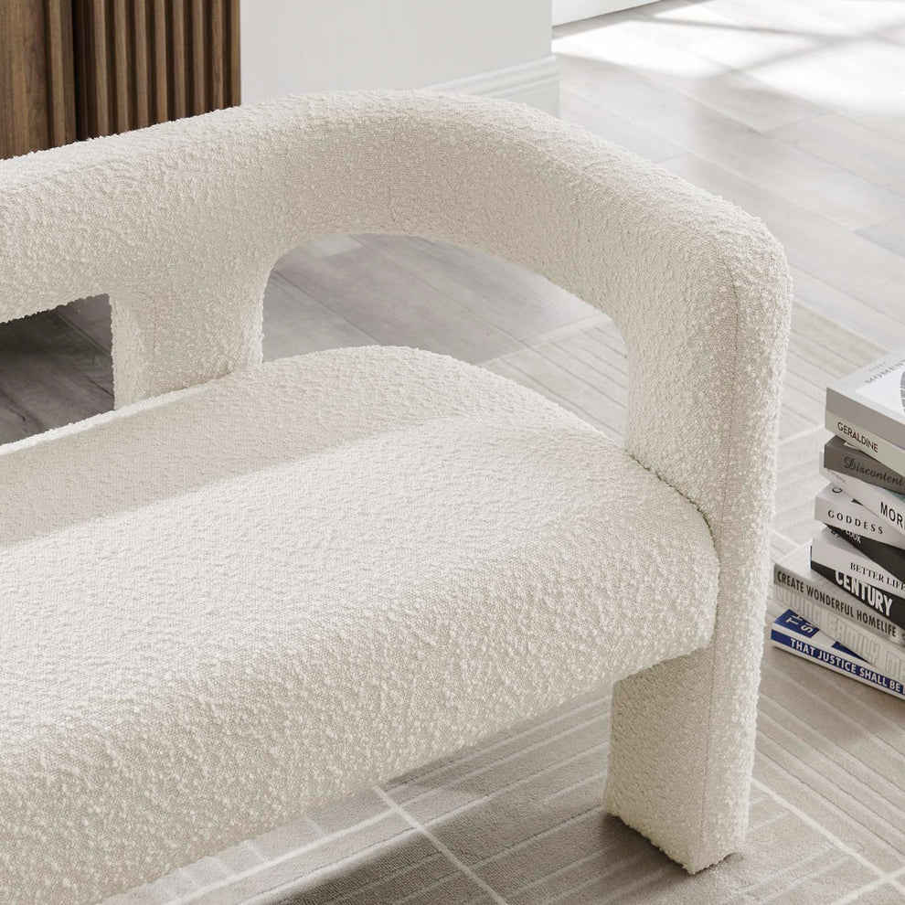 Kayla Boucle Upholstered Loveseat By Modway - EEI-6477 | Loveseats | Modishstore - 9