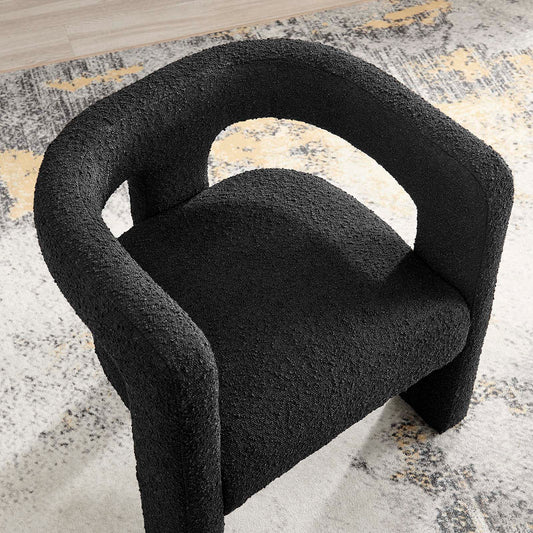 Kayla Boucle Upholstered Armchair By Modway - EEI-6479 | Armchairs | Modishstore - 1
