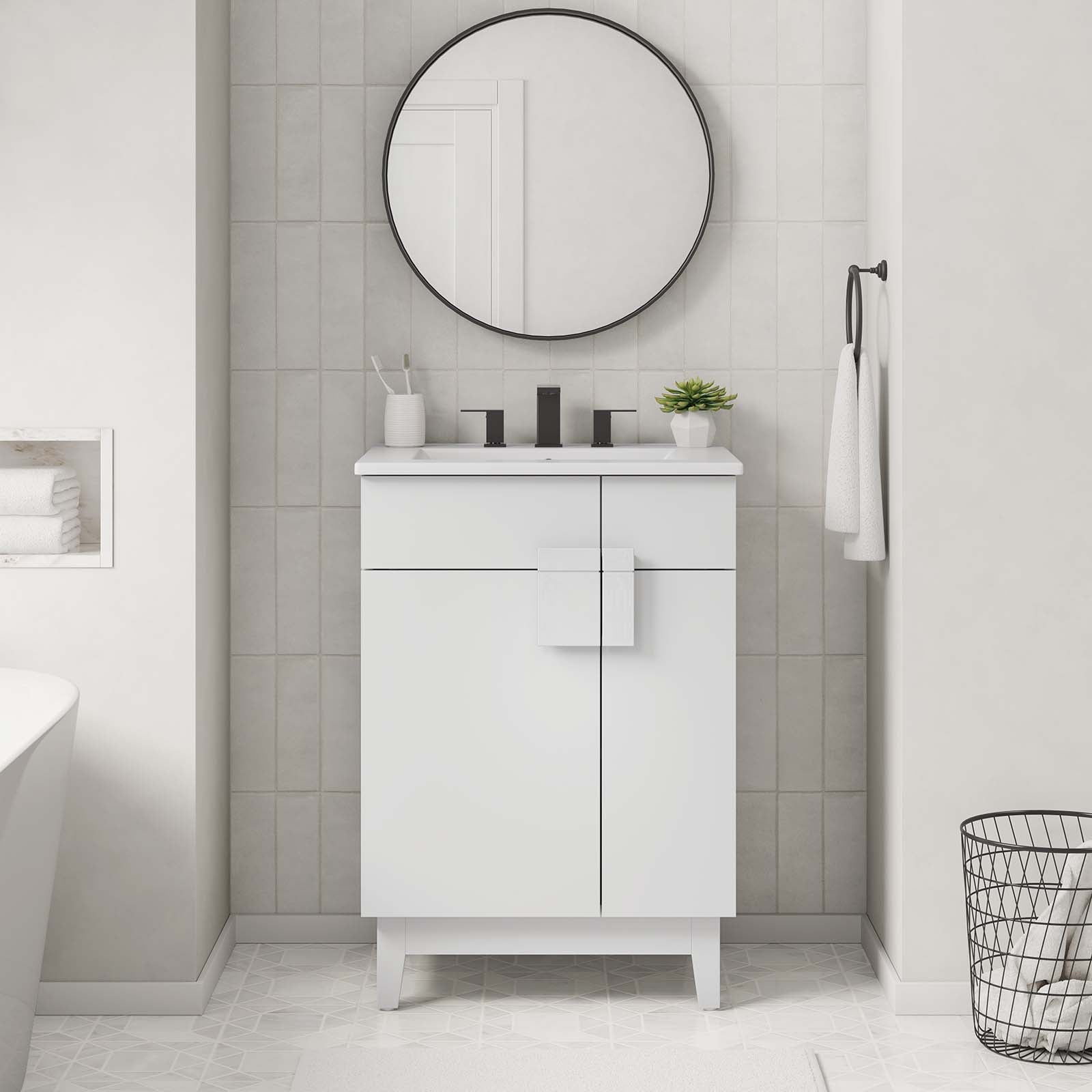 Miles 24” Bathroom Vanity By Modway - EEI-6482 | Bathroom Accessories | Modway - 32