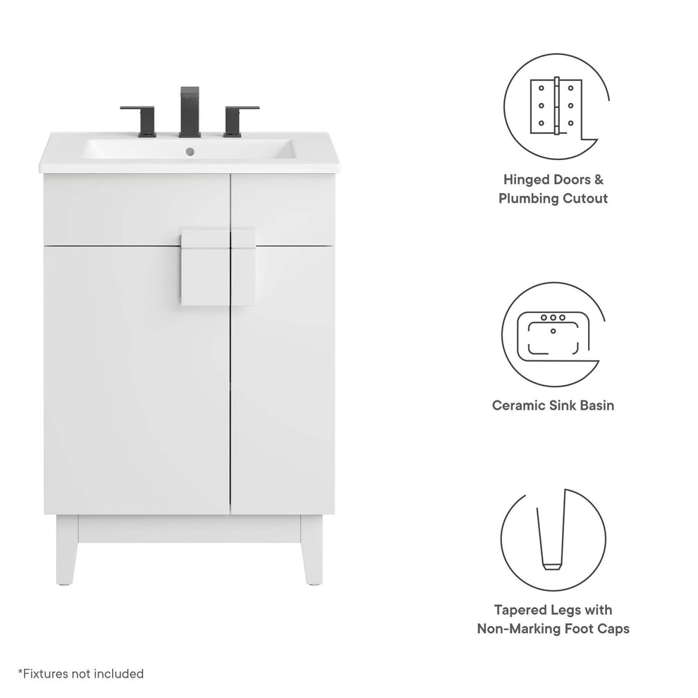 Miles 24” Bathroom Vanity By Modway - EEI-6482 | Bathroom Accessories | Modishstore - 40