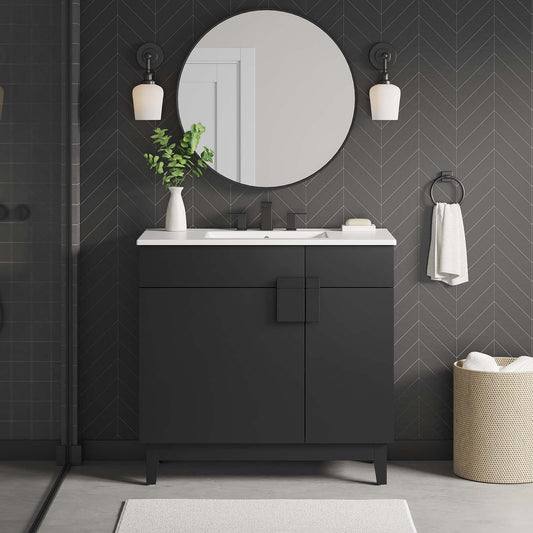 Miles 36” Bathroom Vanity By Modway - EEI-6484 | Bathroom Accessories | Modway
