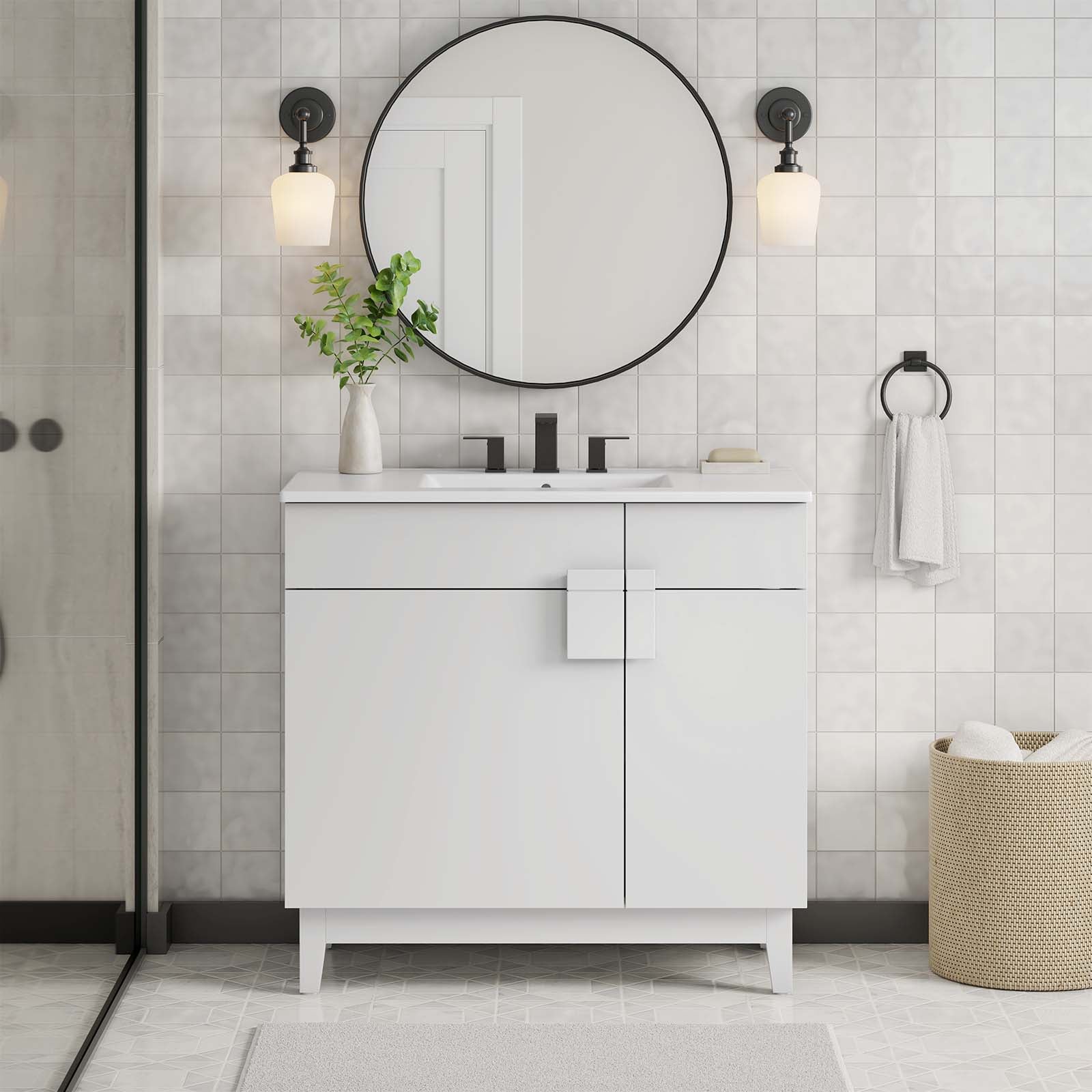 Miles 36” Bathroom Vanity By Modway - EEI-6484 | Bathroom Accessories | Modway - 32