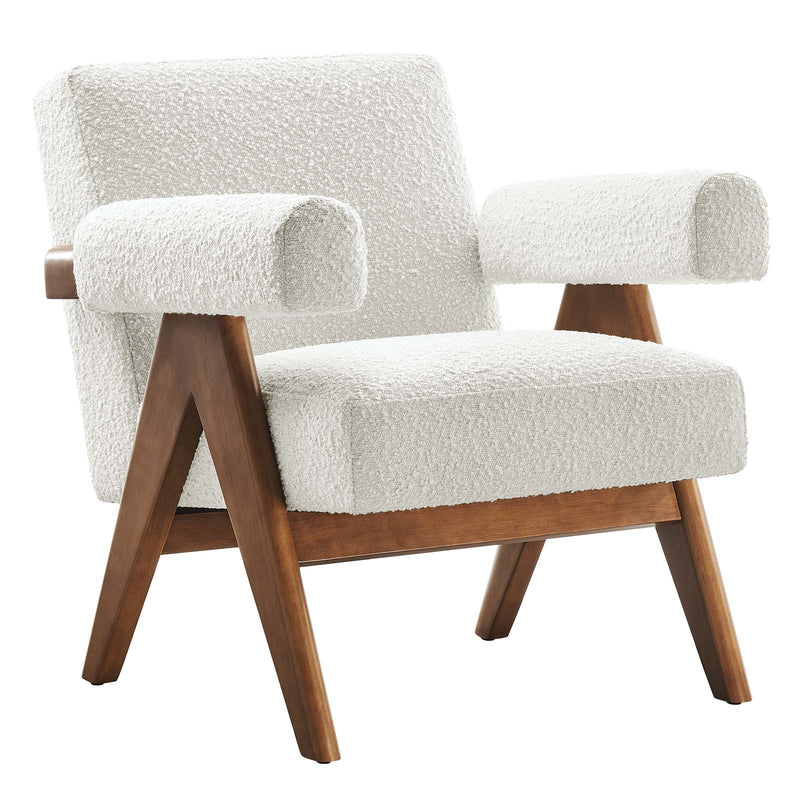 Lyra Boucle Fabric Armchair By Modway - EEI-6502 | Armchairs | Modishstore - 9