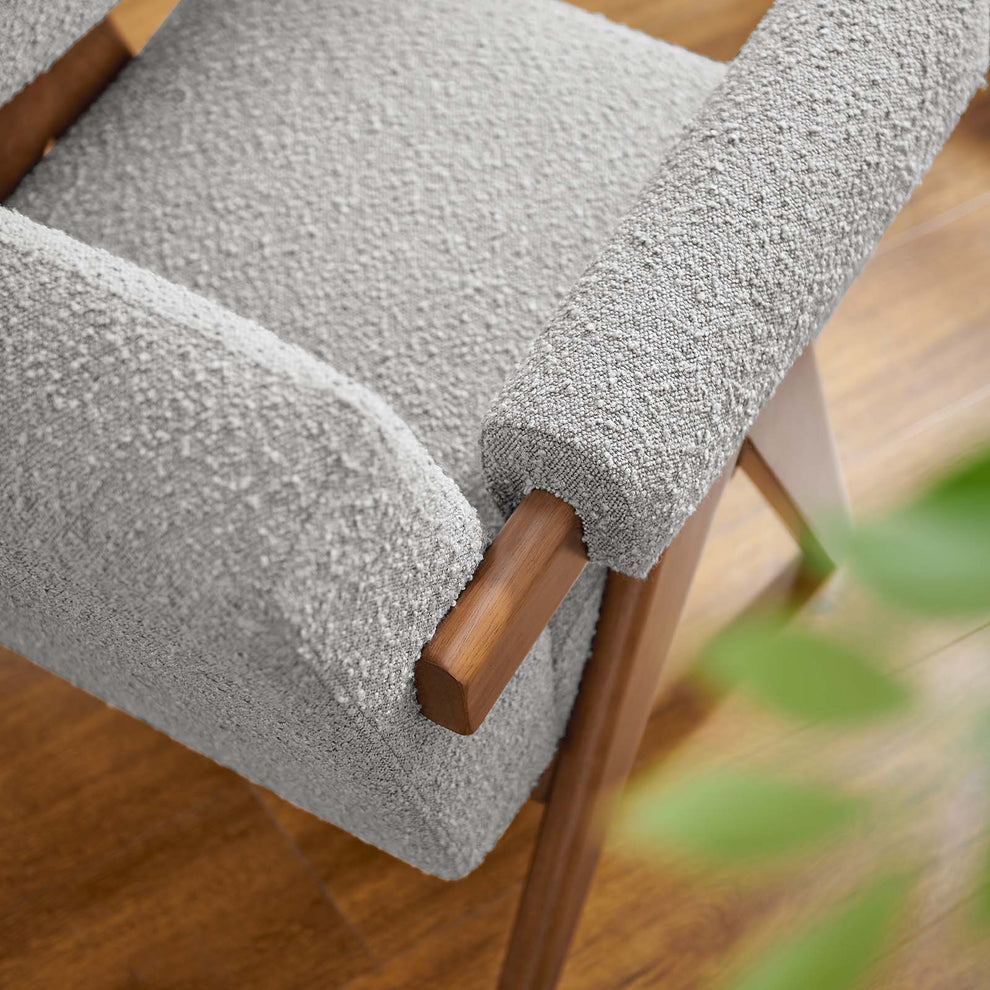 Lyra Boucle Fabric Armchair By Modway - EEI-6502 | Armchairs | Modishstore - 24