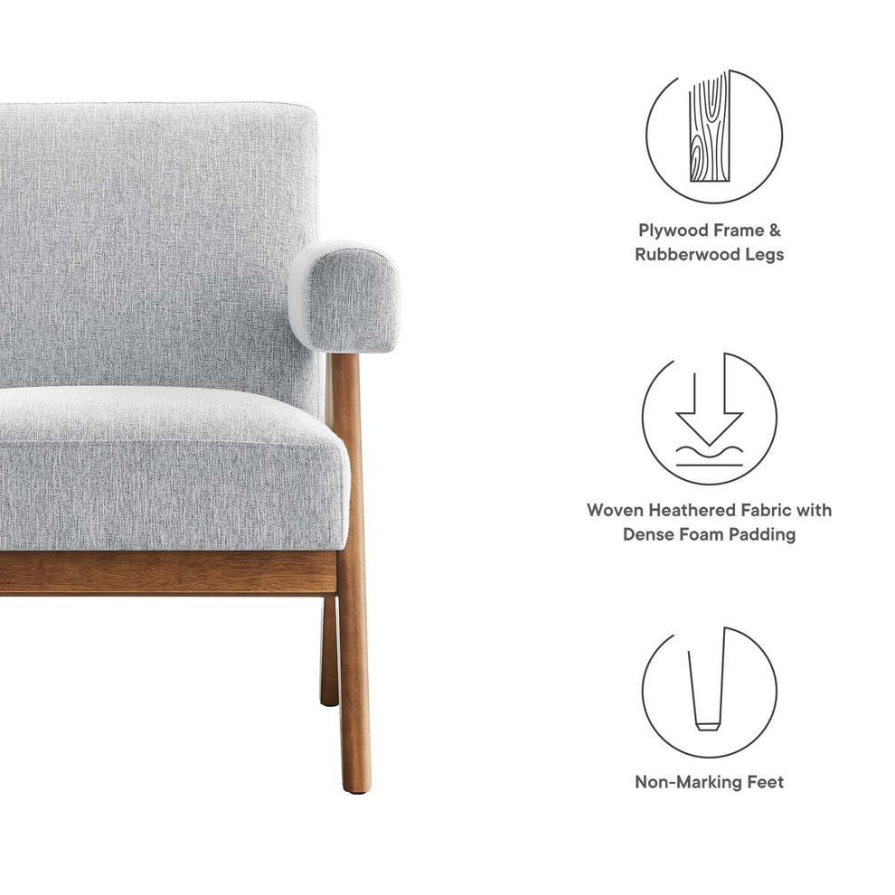 Lyra Fabric Armchair By Modway - EEI-6503 | Armchairs | Modishstore - 30