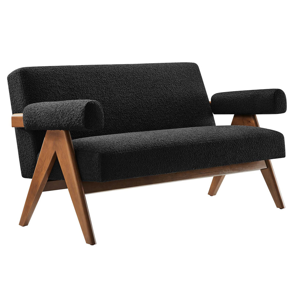 Lyra Boucle Fabric Loveseat By Modway - EEI-6504 | Loveseats | Modishstore - 2