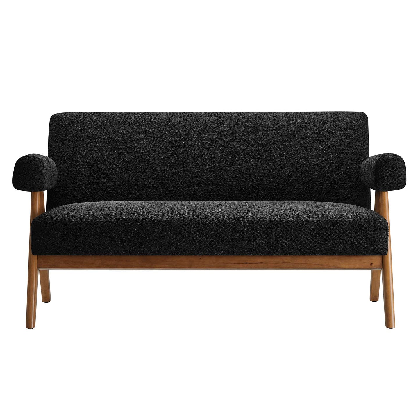 Lyra Boucle Fabric Loveseat By Modway - EEI-6504 | Loveseats | Modishstore - 1