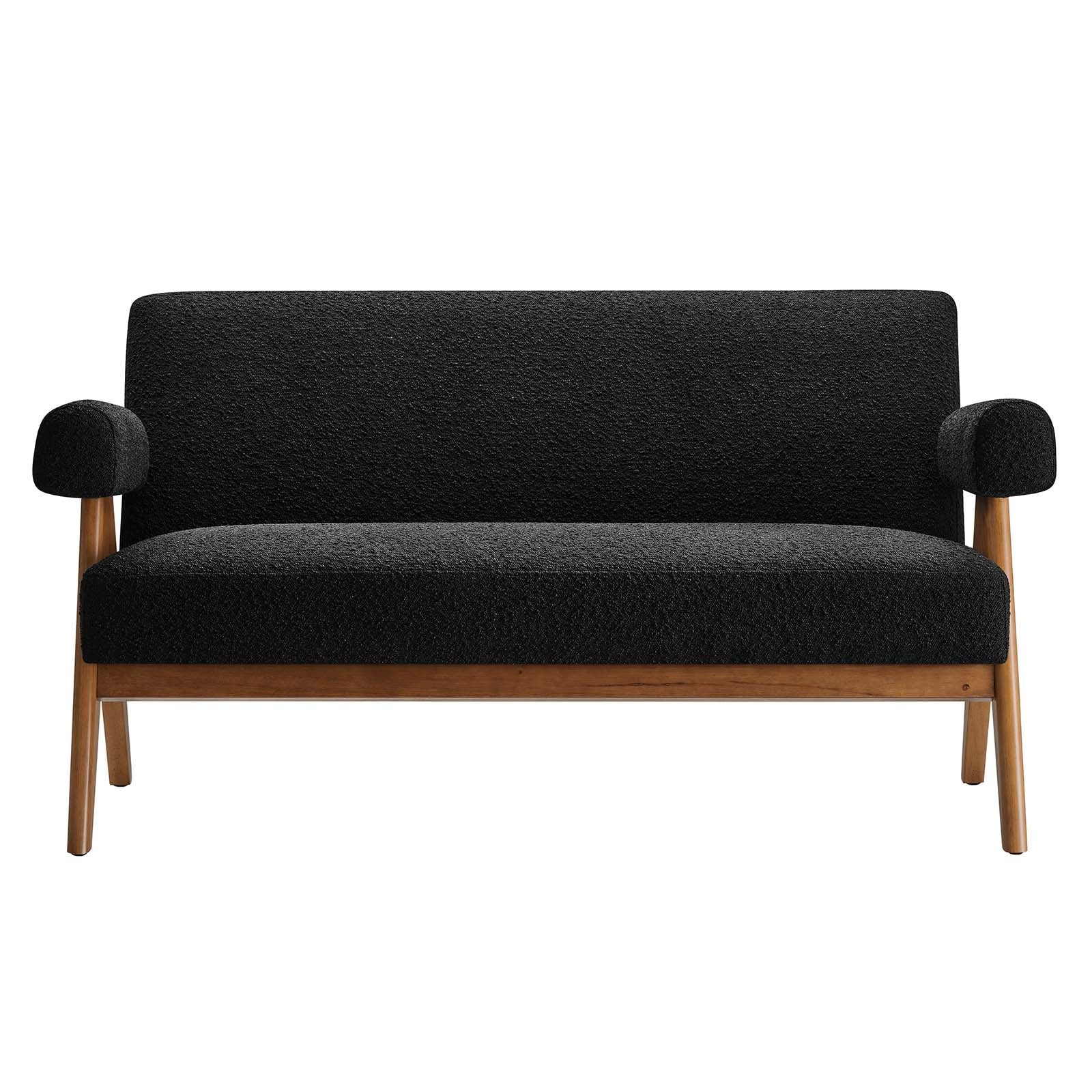 Lyra Boucle Fabric Loveseat By Modway - EEI-6504 | Loveseats | Modishstore - 1