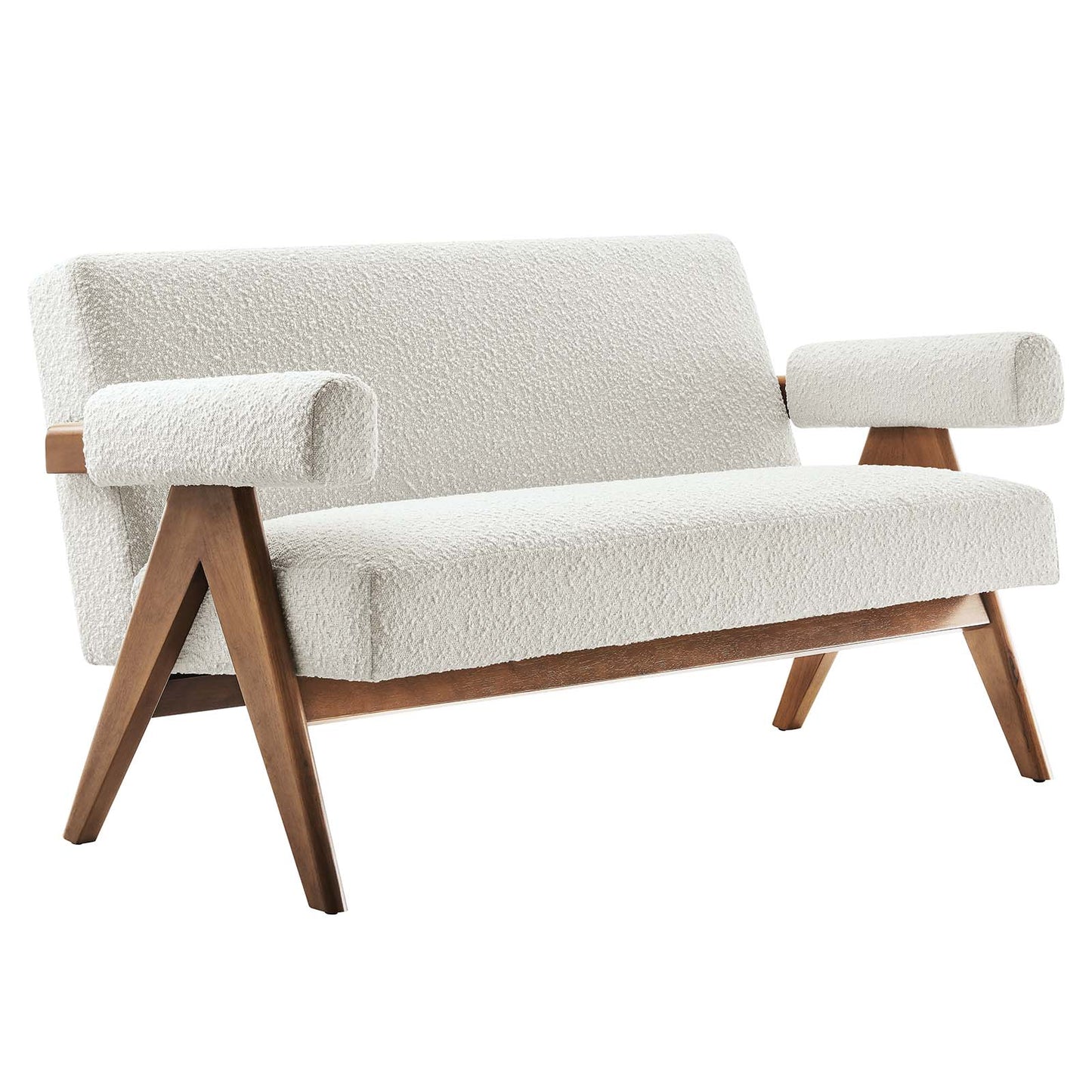 Lyra Boucle Fabric Loveseat By Modway - EEI-6504 | Loveseats | Modishstore - 9