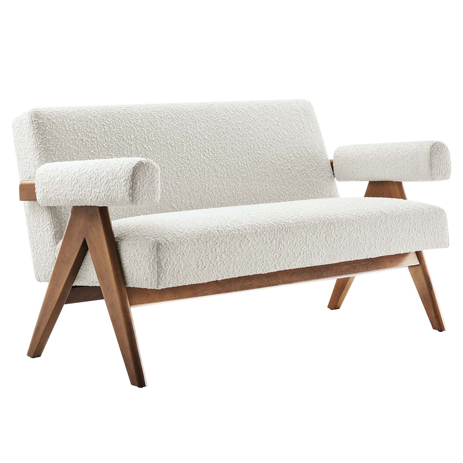 Lyra Boucle Fabric Loveseat By Modway - EEI-6504 | Loveseats | Modishstore - 9