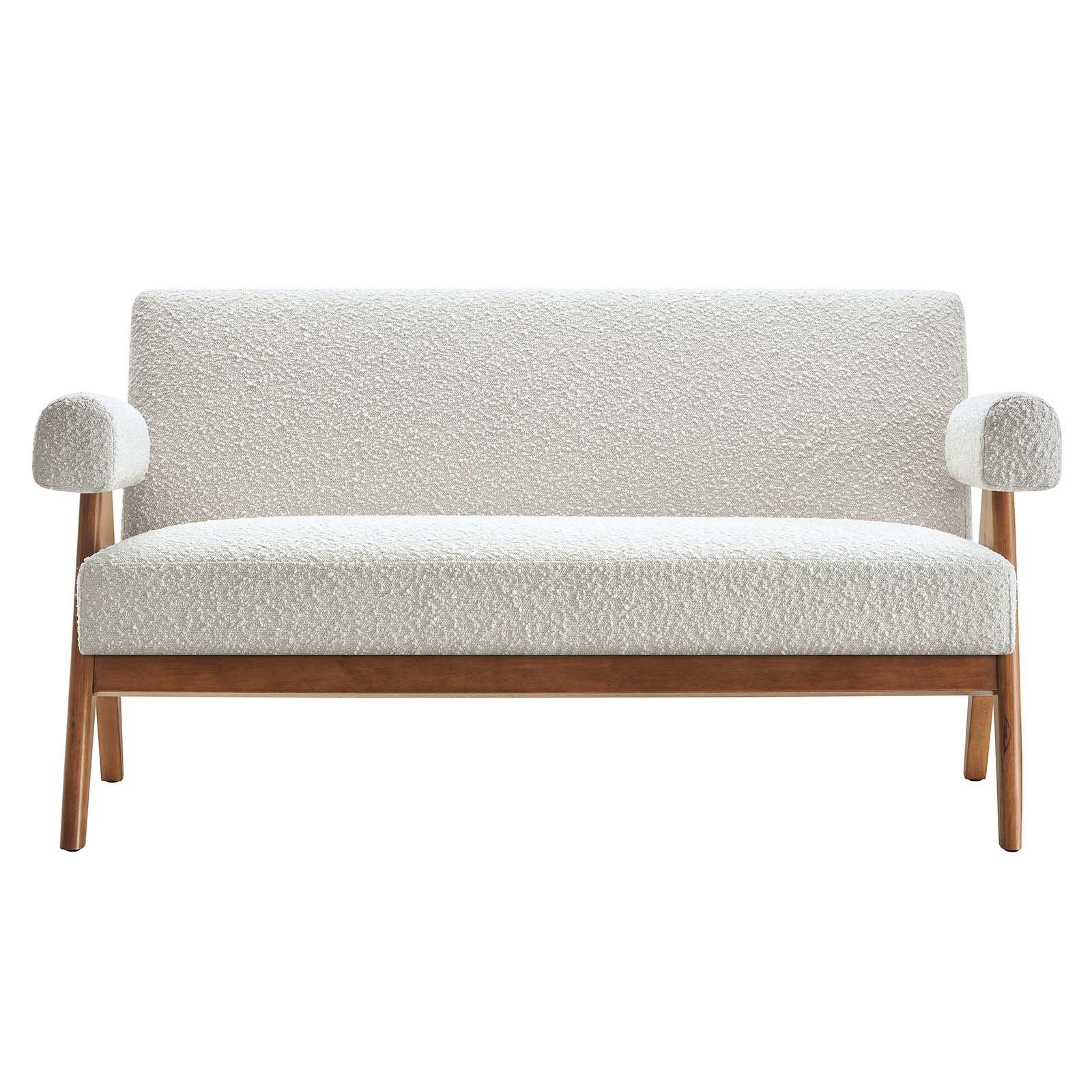 Lyra Boucle Fabric Loveseat By Modway - EEI-6504 | Loveseats | Modishstore - 12
