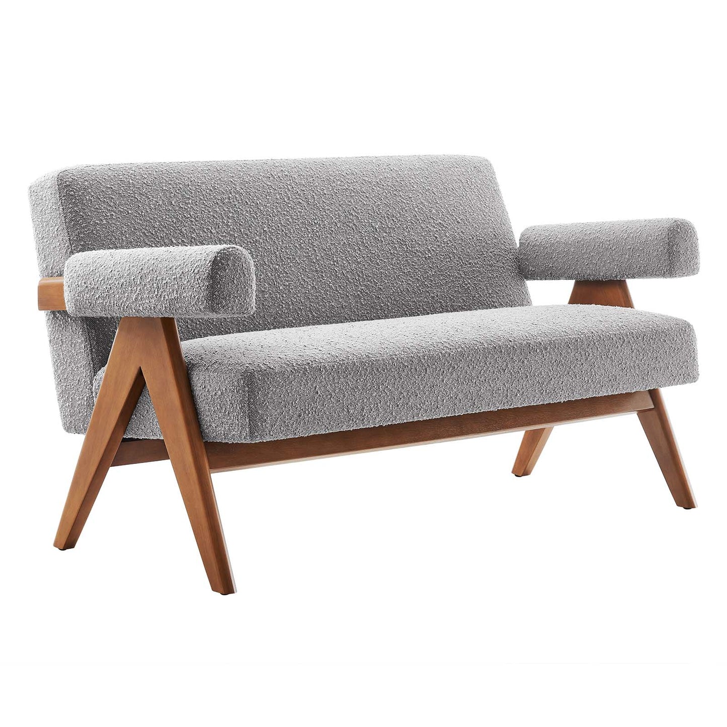 Lyra Boucle Fabric Loveseat By Modway - EEI-6504 | Loveseats | Modishstore - 17
