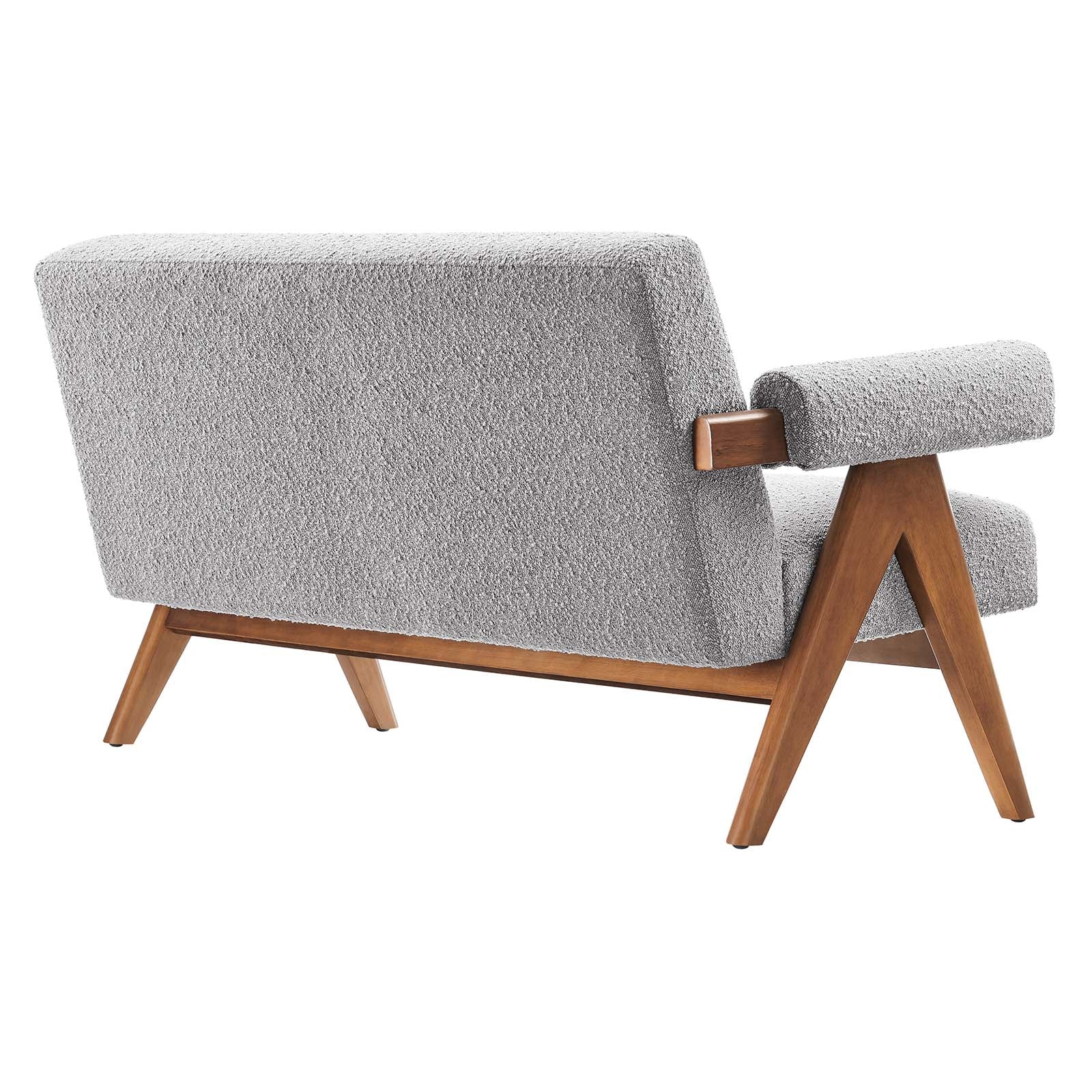 Lyra Boucle Fabric Loveseat By Modway - EEI-6504 | Loveseats | Modishstore - 19