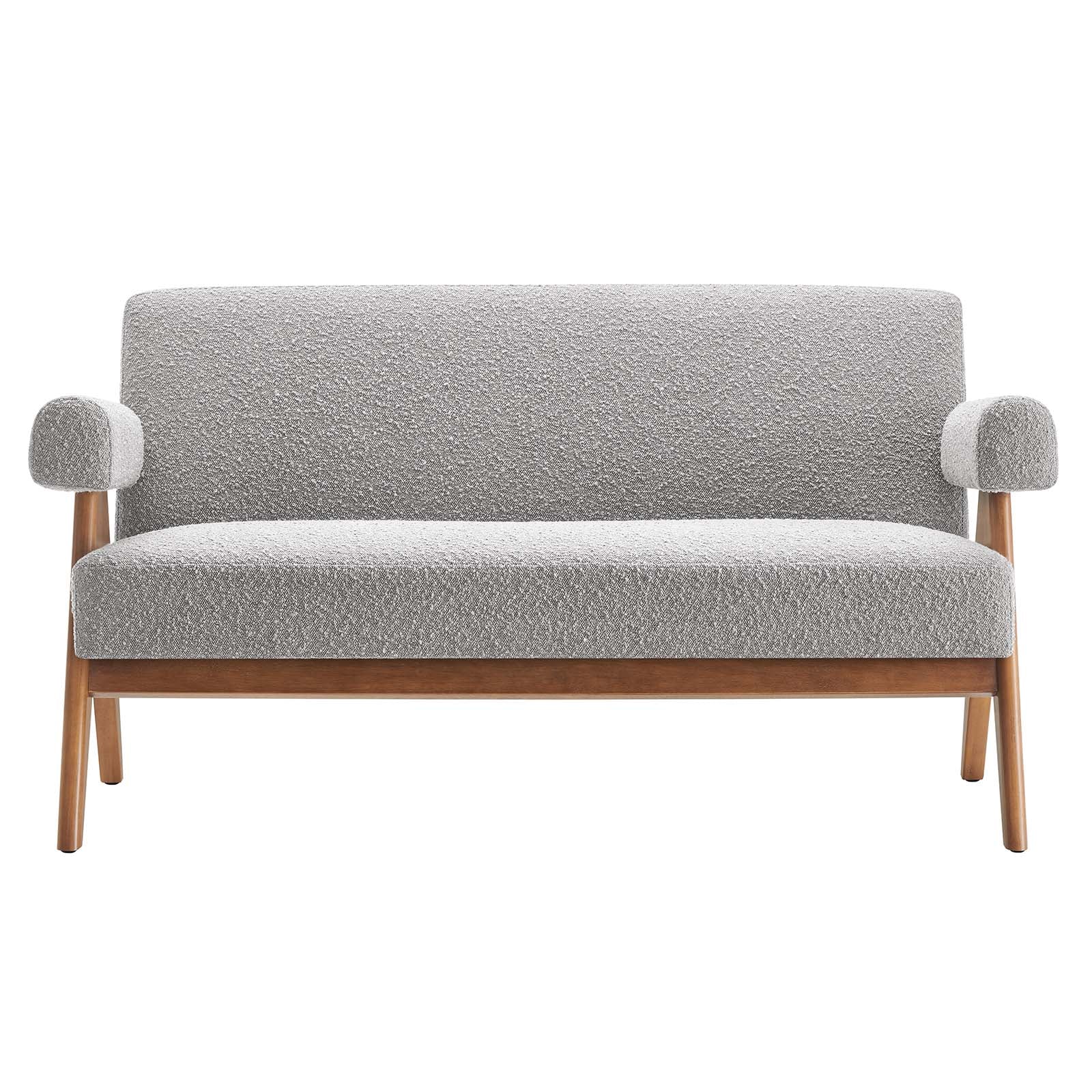 Lyra Boucle Fabric Loveseat By Modway - EEI-6504 | Loveseats | Modishstore - 20