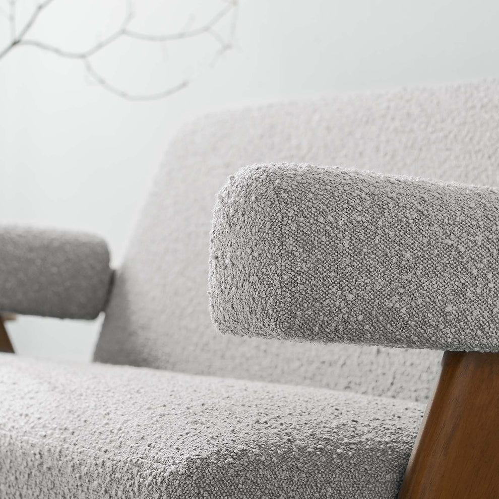 Lyra Boucle Fabric Loveseat By Modway - EEI-6504 | Loveseats | Modishstore - 24