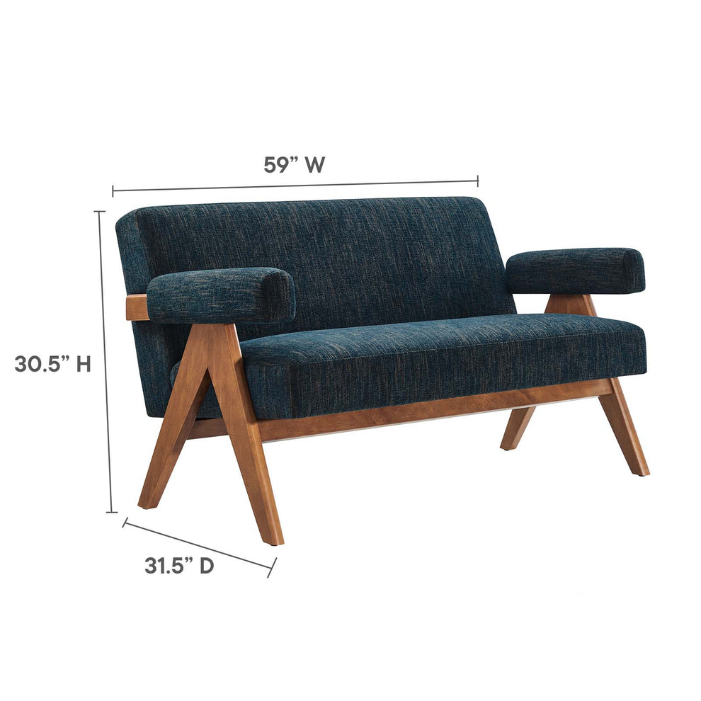 Lyra Fabric Loveseat By Modway - EEI-6505 | Loveseats | Modishstore - 15
