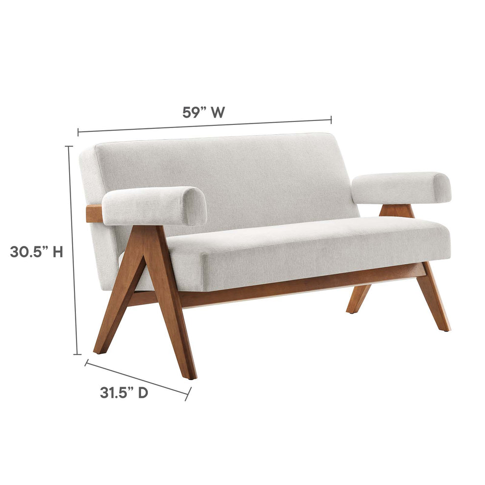 Lyra Fabric Loveseat By Modway - EEI-6505 | Loveseats | Modishstore - 23