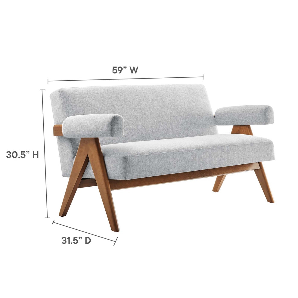 Lyra Fabric Loveseat By Modway - EEI-6505 | Loveseats | Modishstore - 31