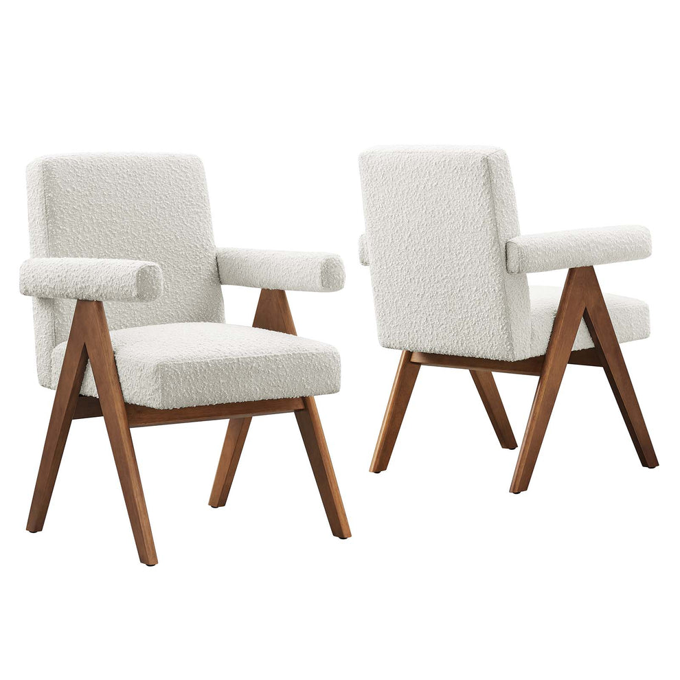 Lyra Boucle Fabric Dining Room Chair - Set of 2 By Modway - EEI-6506 | Dining Chairs | Modishstore - 10